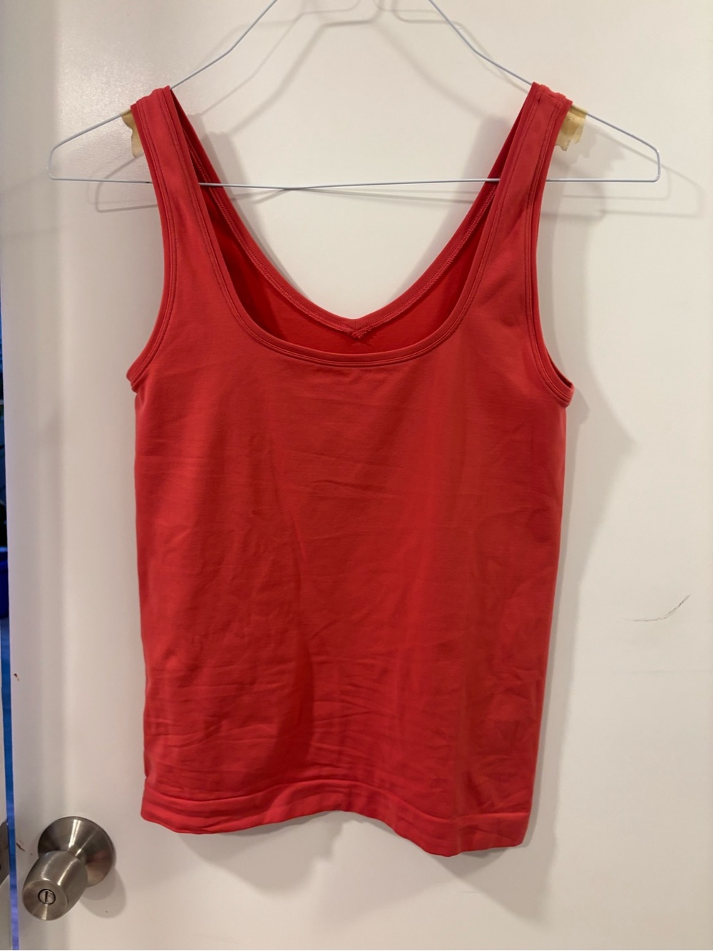 White House Black Market Red Dual Neck Top